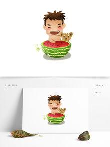 吃瓜男孩插画视频下载安装,轻松获取萌趣动画